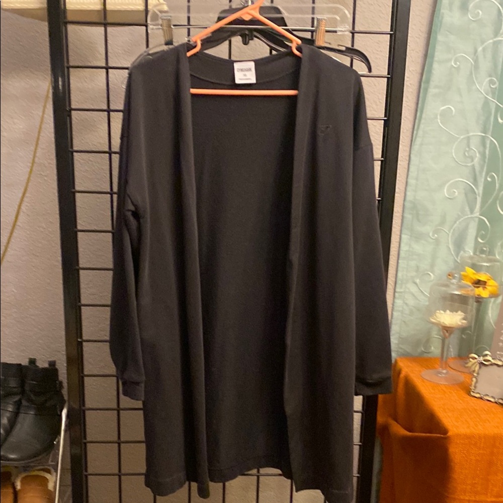 Gymshark black Open Front Cardigan